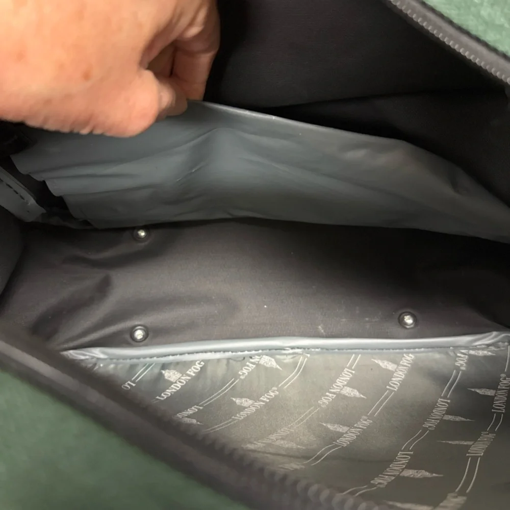 London Fog Dark Green Carry-On Bag